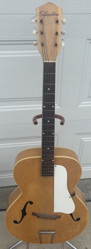 Vintage silvertone hole - f,