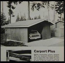 16'x20' 1 car CarPort Garage Shed How-To build PLANS