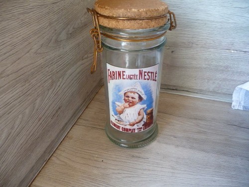 Bocal pot verre - en, farine