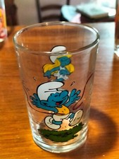 VERRE  1983 LES SCHTROUMPFS