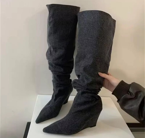 Bottes hautes noir - bottes, pointe