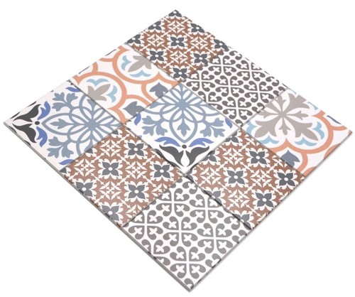 Mosaïque autocollante crème - mosaïque,