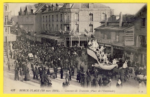 Cpa rare berck plage - cpa,