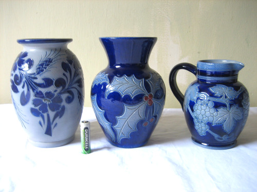 Vases gravés main - 2,