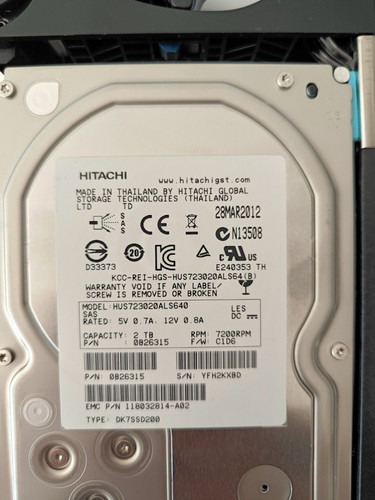 Hitachi ultrastar 2tb sas - hitachi,