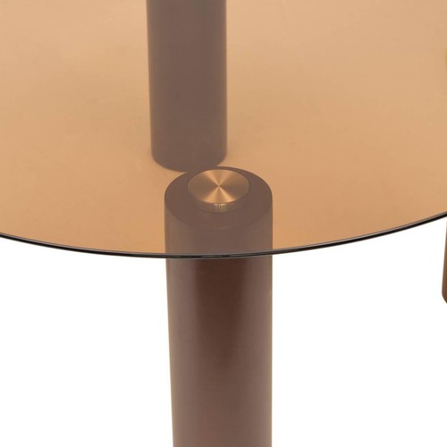 Table basse verre ambra - basse, en