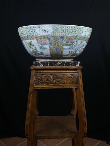 Grand bol ancien - en, porcelaine
