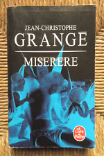 Livre roman policier thriller " Miserere " de Jean-Christophe Grangé