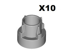Lego ® Lot 10 Bague Différentiel Transmission Middle Ring Med Stone Grey 32187