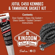 Jotul Wood Stove  C450 Kennebec and Tamarack Gasket Kit W/Cement-Free Shipping!
