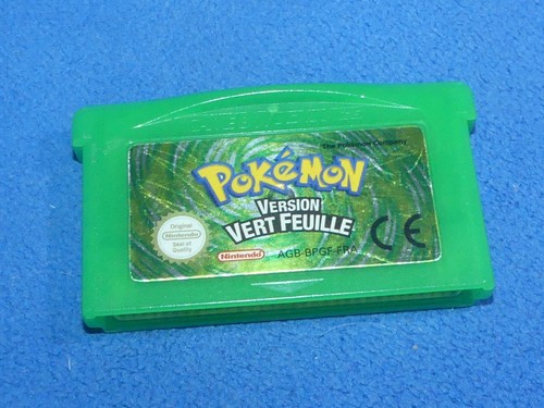 Jeu pokémon vert - feuille, sur