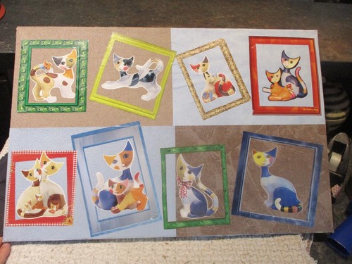 Tableau aux chat collage de - chat, s