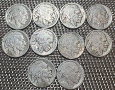 LOT DE 10 PIÈCES DE 5 CENTS