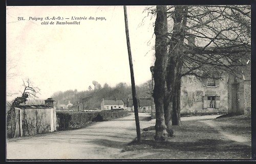 Cpa poigny entree - cpa, l´entree
