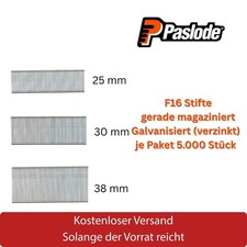 Paslode F16 Clous 1,6Mm Galvanisés Zingués 5000 Pcs Selon Sélection
