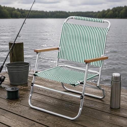 Chaise plage rayée - chaise,