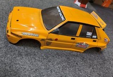 Tamiya Lancia Delta Integrable Body Custom Painted. Yellow. Used Traxxas Tt-02