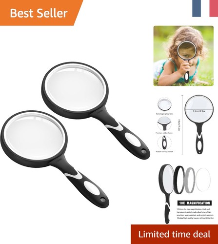 Loupe portable 10x avec - 10x,