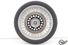 15-18 Yamaha Sr400 Oem Front Wheel STRAIGHT Rim Spokes Hub Brake Rotor Tire