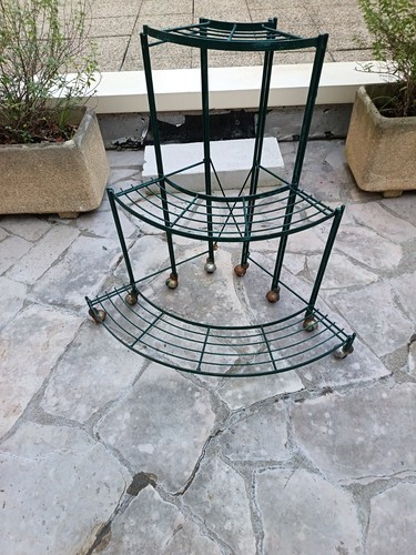 Porte plante fer - porte, trois