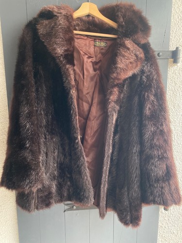 Manteau véritable fourrure
