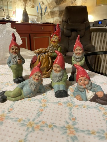 Figurines terre cuite nains - cuite,