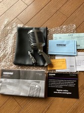 Microphone vintage Shure Super 55 Deluxe avec adaptateur Atlas LO2B d'occasion