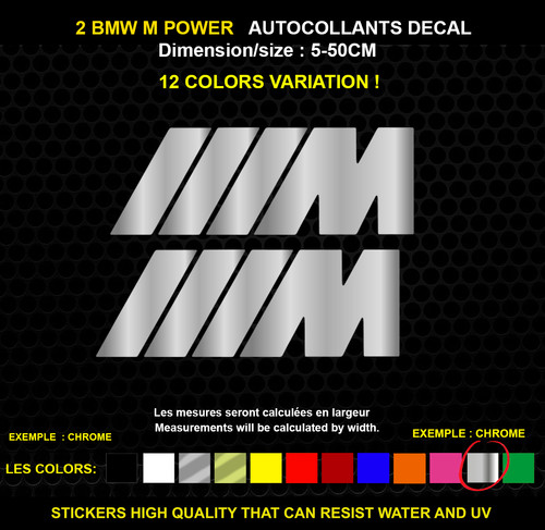 Bmw power logo autocollant - power,