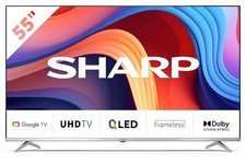 Téléviseur SMART GOOGLE TV Sharp 55" LED 4k UHD HDMI 55GP6260E FRAMELESS NOIR