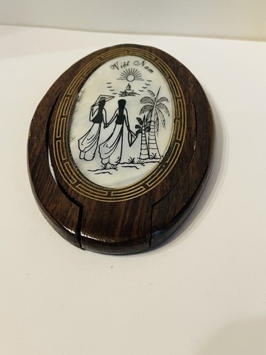 Miroir acajou incrusté - en,