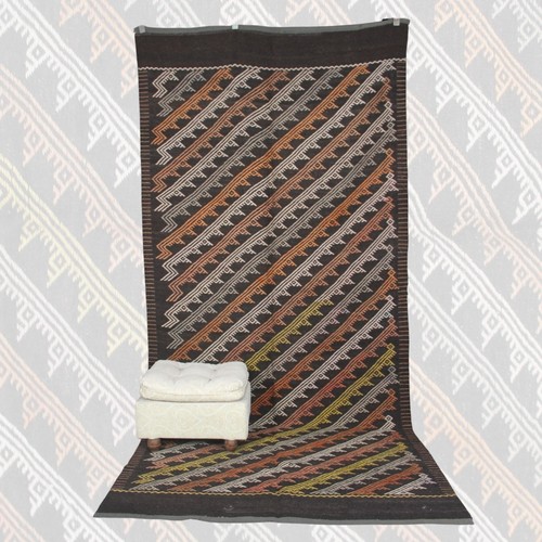 Tapis kilim laine vintage - tapis, en