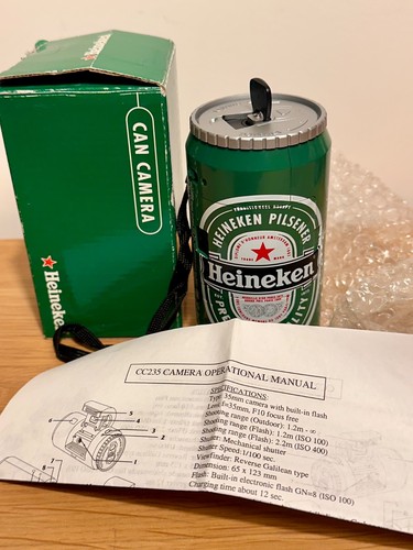 Heineken can camera 35mm - can,