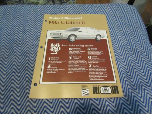 1985 chevrolet citation - 1985, ii