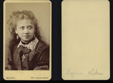 Sarony, Broadway, NY, Rosina Vokes Vintage Albumen Print CDV.Rosina Vokes Stand