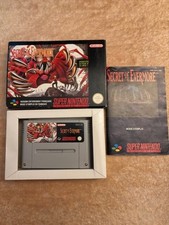 Secret of Evermore - Jeu Super Nintendo Snes- version FAH Complete rare (notice)