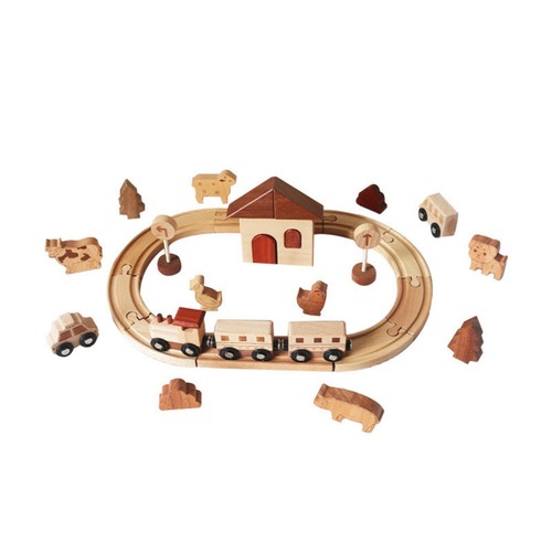 Circuit train bois - train, en