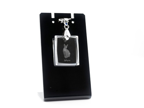 Sphynx pendentif en cristal - -,