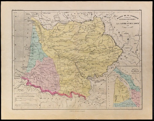 1867 carte ancienne du - carte,