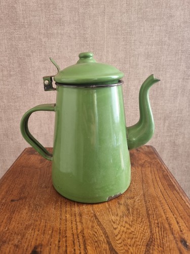 Cafetière vintage émaillée - vintage,