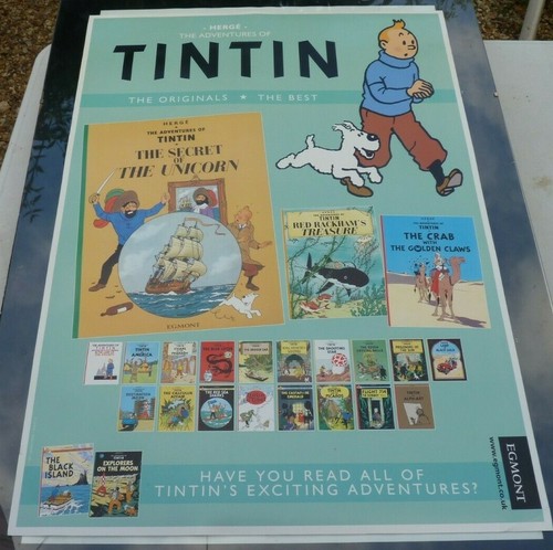 Rare affiche tintin - rare,