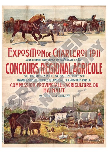 Charleroi 1911 exposition - exposition,