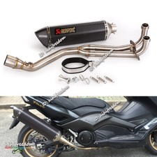Slip On For Yamaha TMAX 530 500 2008-2016 Full Exhaust Header Pipe 570mm Muffler