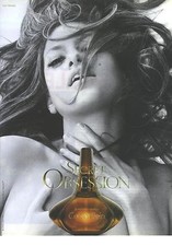 ADVERTISEMENT ADVERTISING 2008 CALVIN KLEIN cosmetics perfume EVA MENDES