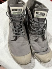 Palladium Unisex Pampa Hi Original Gray Boots Mens 12.5 Woman 10.5 Great Shape!!