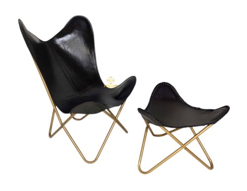 Chaise papillon bkf cuir - en,