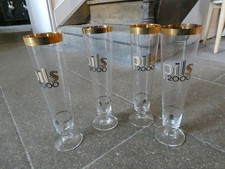 Lot 4 verres à bière Bistrot