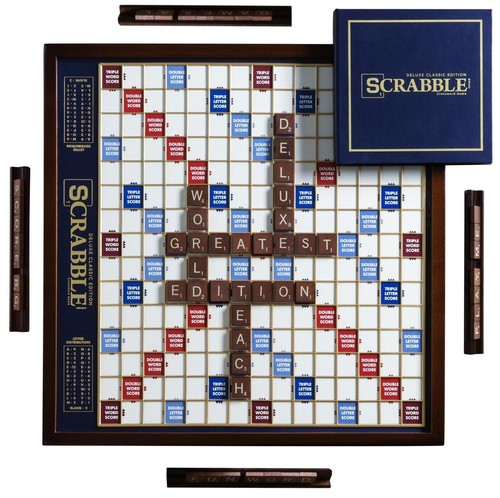 Scrabble deluxe classic - scrabble,