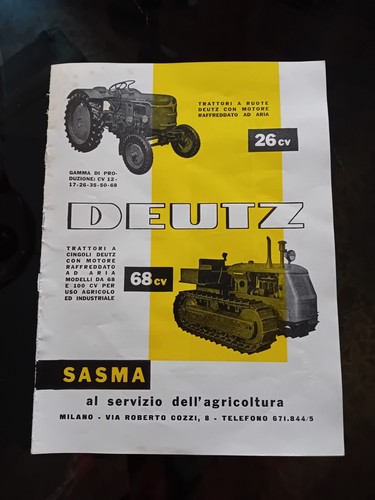 Publicité tracteurs deutz - publicité,