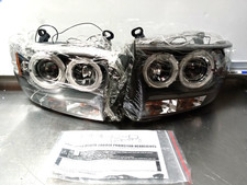 Fits 1997-2004 Dodge Dakota 98-03 Durango LED Halo Projector Headlights Lamp/New