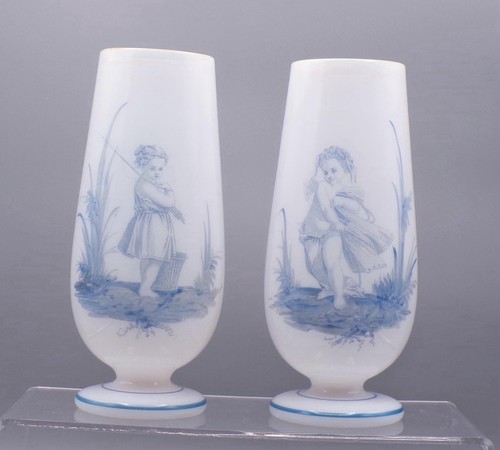 Pair 1880 french opaline - of, ca.1880